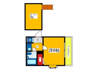 ローズアパートＢ９番館の物件間取画像